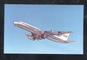 SCANDINAVIAN AIRLINES CONVAIR 990 CORONADO AVIATION VINTGE ADVERTISING POSTCARD