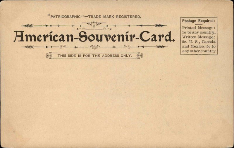 Pioneer Patriographic Washington DC Series 1890s Postcard #9