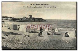 Old Postcard St Quay Portrieux A Corner of the Beach