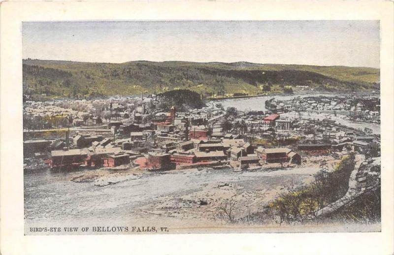 Aerial View of  Bellows Falls  Vermont