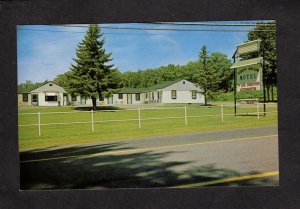 NH Sleepy Hollow Motel Rye New Hampshire Postcard