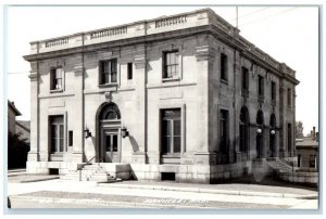 c1940's US Post Office Building View Manistee Michigan MI RPPC Photo Postcard