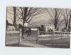 Postcard The Fall morning riders, Eastover, Lenox, Massachusetts