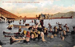 Bathers Great Salt Lake Saltair Utah 1907 postcard