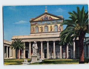 Postcard St. Paul's Basilica, Rome, Italy