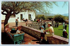 c1950's Rancho Del Rio Resort & Restaurant Tourists View Tucson Arizona Postcard