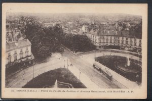 France Postcard - Tours - Place Du Palais De Justice Et Avenue Grammont T10028