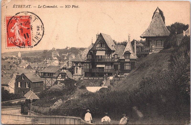 France Etretat Le Camondet Étretat Vintage Postcard 09.13