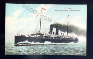 f2436 - Ostende Ferry - Princess Elisabeth - postcard