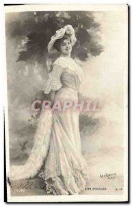 Old Postcard Fantasy Theater Woman Rita Porcher