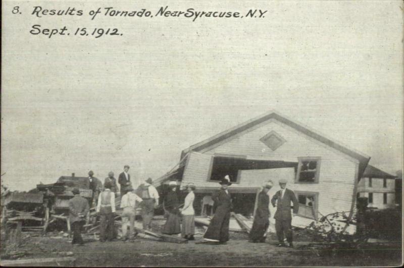 Tornado Damage Near Syracuse NY 1912 Postcard #8 in Series