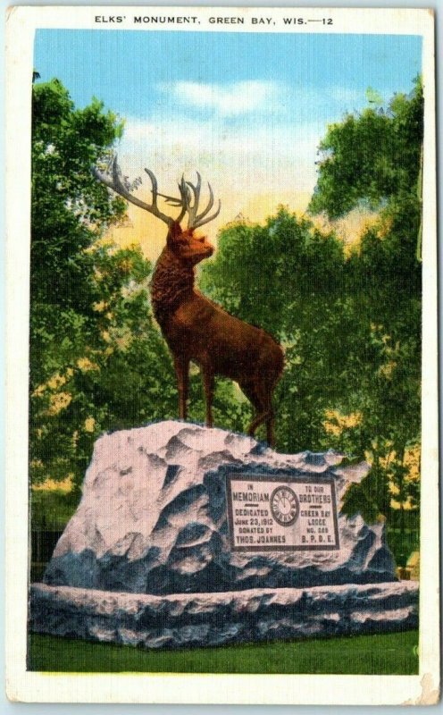 M-35247 Elks' Monument Green Bay Wisconsin