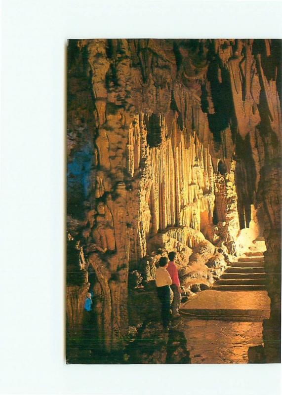 Postcard  China Caves Caverns Listening To Flute Stalagtites  # 4552A