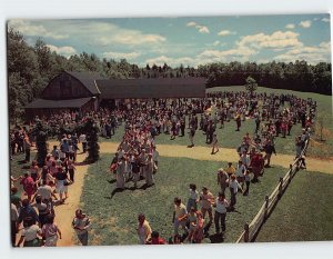 Postcard St. Benedict's Day Celebration, Summer Barn Chapel, Weston, Vermont