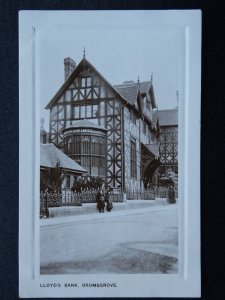 Worcestershire BROMSGROVE Lloyds Bank c1910 RP Postcard by J. Barrass