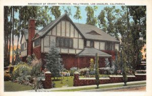 Residence of Ernest Torrance, Hollywood, CA Movie Star Home c1920s Postcard