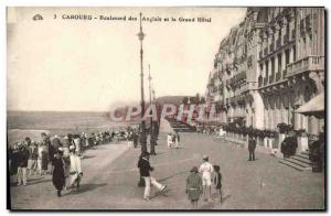 Old Postcard Cabourg Le Boulevard des Anglais and the Grand Hotel