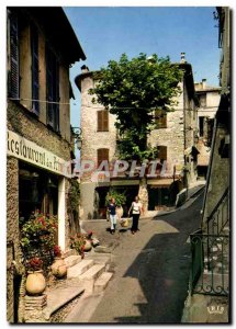 Modern Postcard Haut de Cagnes Montee of Restaurant village of painters