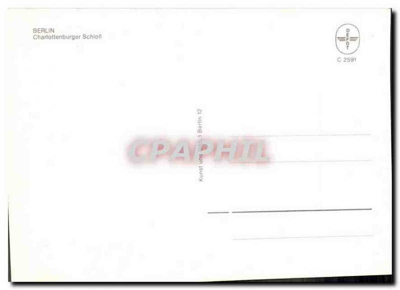 Postcard Modern Berlin Schloss Chartottenburger