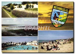 Postcard Modern Bretignolles sur Mer Vendee various views of the resort