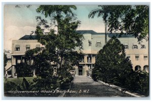 Barbados Postcard Government House Entrance Way c1910 Antique Unposted