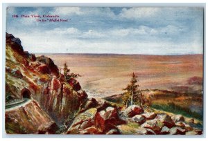 c1950 Plain View Railroad Valley Rocks Trees On Moffat Road Colorado CO Postcard