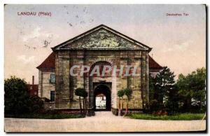 Old Postcard Landau Pfalz Deutsches Tor