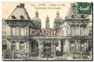 Postcard Lyon Old Town Hotel Facade Place de la Comedie
