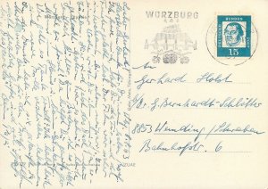 Postcard Germany Wurzburg Kappele