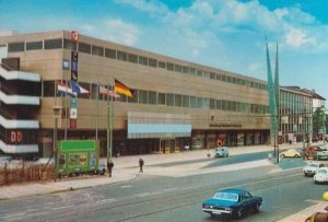 Dusseldorf  1970s Exhibition Germany German Flags Flying Entrance 1970s Postcard
