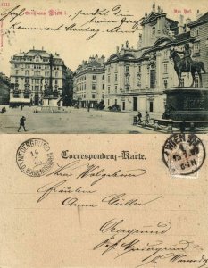 austria, VIENNA WIEN, Am Hof (1899) Postcard