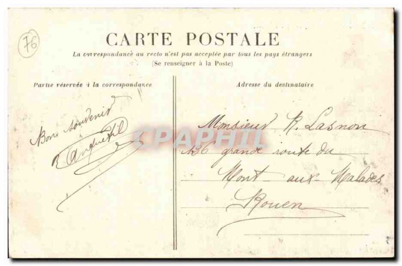 Rouen - Pont Boieldieu - Postcard Old Train