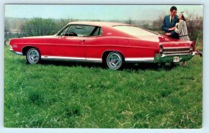 Car Advertising 1968 FORD XL FASTBACK Red ~ Sporty Automobile Postcard