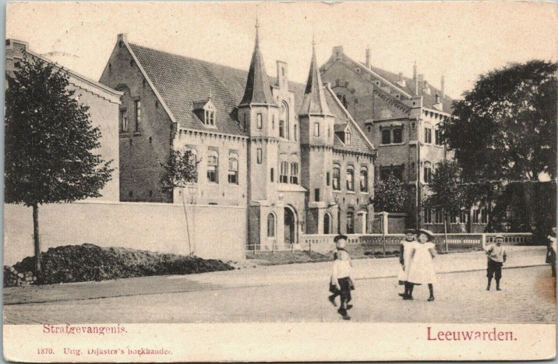 Netherlands Leeuwarden Strafgevangenis Vintage Postcard 01.43