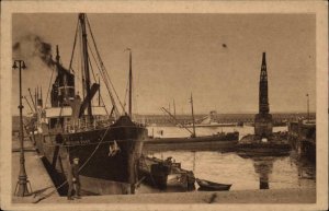 Haven te Harlingen Netherlands Steamer Steamship Professor Buys c1920 PC