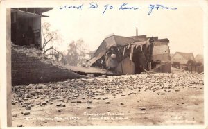 Long Beach California Theatre Earthquake Disaster Real Photo Postcard AA62263