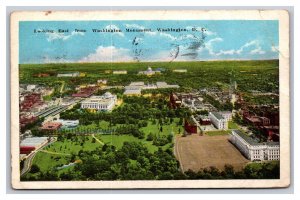 Vintage 1922 Postcard Looking East from Washington Monument Washington, D.C.