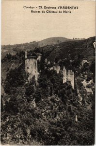 CPA Environs d'Argentat - Ruines du Chateau de Merle (1039057)