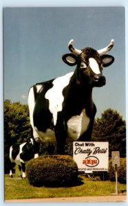 NEILLSVILLE, WI Wisconsin~ Largest TALKING COW c1960s From World's Fair Postcard