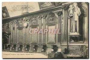Old Postcard Montherme Ardennes Interior of the Church Remarqnable by woodwork