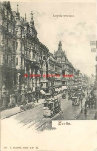 Germany, Berlin, Leipzigerstrasse, Trolley, L. Saalfeld No 253