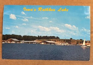 UNUSED POSTCARD - RATHBUN LAKE MARINA, MORAVIA, IOWA