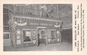 Worcester Massachusetts Corn Bungalow, Ross Bros. Seed Dealers,B/W Photo Print P