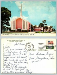 1969 First Presbyterian Church Pompano Beach,FL Broward County Florida Vintage