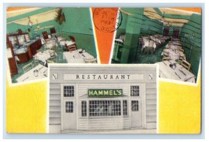 1960 Multiview Hammel's Restaurant, Washington DC Posted Vintage Postcard