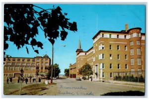 1967 L'Ecole de Commerce et L'Ecole De La Marine Rimouski Quebec Canada Postcard