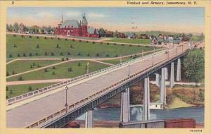 New York Jamestown Viaduct And Armory 1949