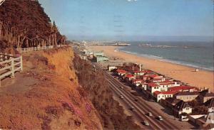 Santa Monica California Private Beach Birdseye View Vintage Postcard K68666