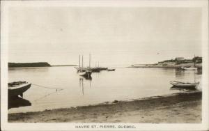 Havre St. Pierre Quebec c1930s Real Photo Postcard