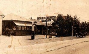 RPPC  Ferrisburg  Vermont  Socony Oil Pump  Quaker State Oil  Postcard  c1910